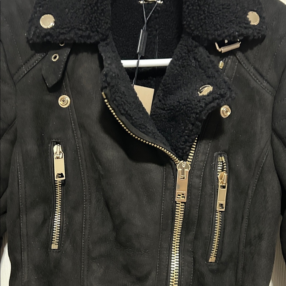 Burberry Black Trench Coat with Gold Zippers - Picture 12 of 16